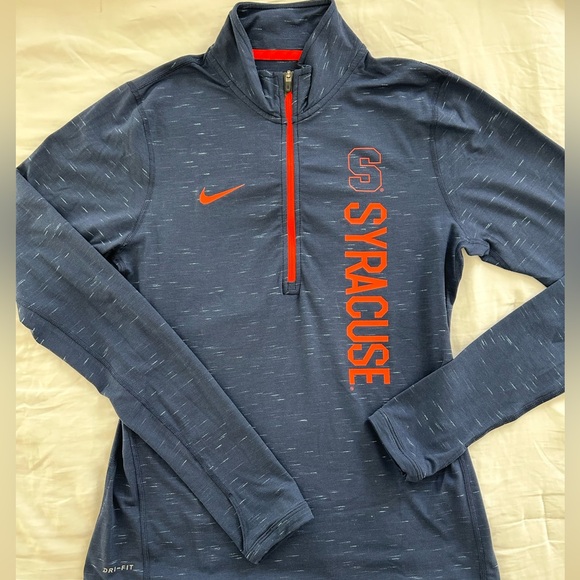 Women’s Nike Syracuse Quarter Zip Navy Size Small - Picture 1 of 5
